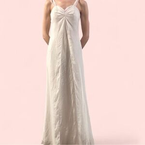 Soft Romantic White Sheath Dress